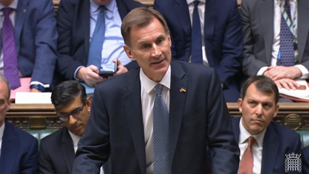 UK economy is now in recession, Jeremy Hunt announces in Autumn Budget